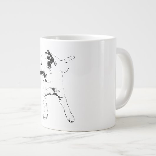 Leaf-Chase Pivot, Grinning Pup Grote Koffiekop (Voorkant rechts)