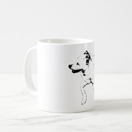 Leaf-Chase Pivot, Grinning Pup Koffiemok (Voorkant links)