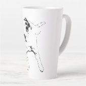 Leaf-Chase Pivot, Grinning Pup Latte Mok (Rechterhoek)