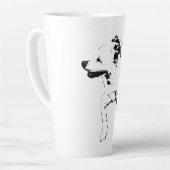 Leaf-Chase Pivot, Grinning Pup Latte Mok (Linkerhoek)