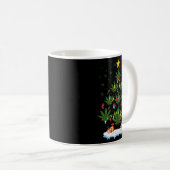 Leaf Christmas Tree Weed Stoner Xmas Premium Koffiemok (Voorkant rechts)