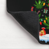 Leaf Christmas Tree Weed Stoner Xmas Premium Tri-b Muismat (Hoek)