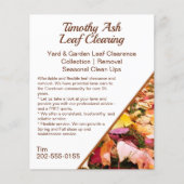 Leaf Clearing Clean Up Removal Promotie Flyer (Voorkant)