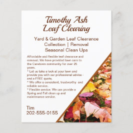 Leaf Clearing Clean Up Removal Promotie Flyer