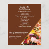 Leaf Clearing Clean Up Removal Promotie Flyer (Achterkant)