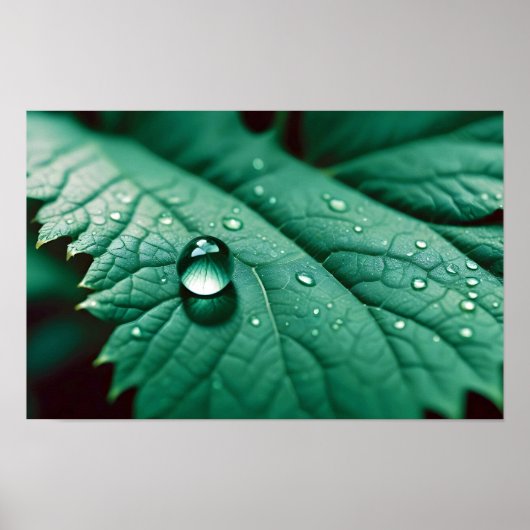 Leaf Close-up Kalme Rustige Natuur Seizoen Poster (Voorkant)