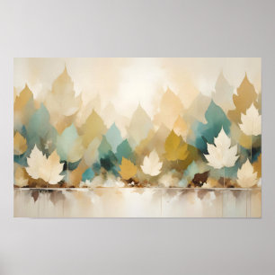 Leaf Close-up Kalme Rustige Natuur Seizoen Poster