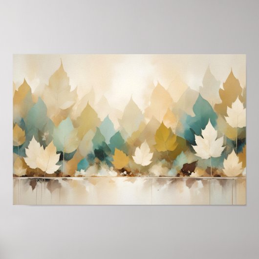 Leaf Close-up Kalme Rustige Natuur Seizoen Poster (Voorkant)