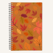 Leaf Collage Notebook Nature Inspired Front & Back Notitieboek (Voorkant)