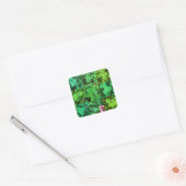 Leaf Colvers - Vierbladluizen Vierkante Sticker (Envelop)