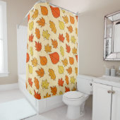 Leaf Concept Pattern. Leaf Herfst and Autumn Symbo Douchegordijn (In situ)
