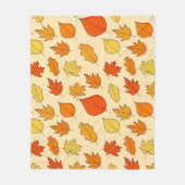 Leaf Concept Pattern. Leaf Herfst and Autumn Symbo Fleece Deken (Voorkant)