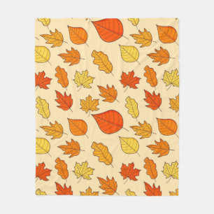 Leaf Concept Pattern. Leaf Herfst and Autumn Symbo Fleece Deken
