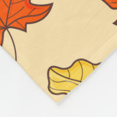 Leaf Concept Pattern. Leaf Herfst and Autumn Symbo Fleece Deken (Hoek)