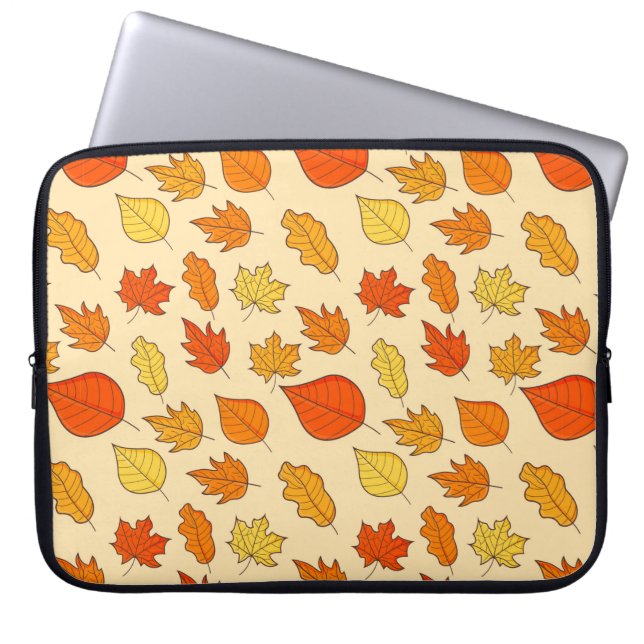 Leaf Concept Pattern. Leaf Herfst and Autumn Symbo Laptop Sleeve (Voorkant)