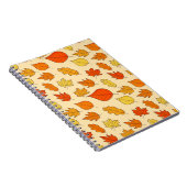 Leaf Concept Pattern. Leaf Herfst and Autumn Symbo Notitieboek (Rechterzijde)