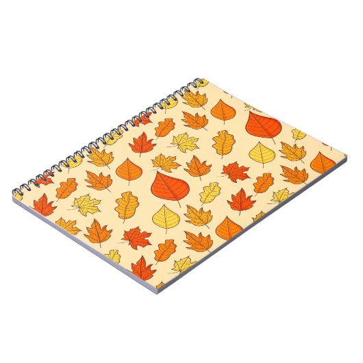 Leaf Concept Pattern. Leaf Herfst and Autumn Symbo Notitieboek (Linkerzijde)