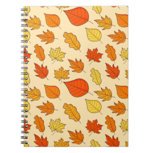 Leaf Concept Pattern. Leaf Herfst and Autumn Symbo Notitieboek
