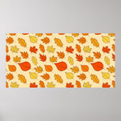 Leaf Concept Pattern. Leaf Herfst and Autumn Symbo Poster (Voorkant)