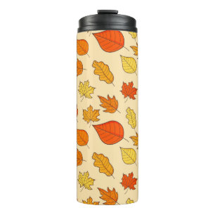 Leaf Concept Pattern. Leaf Herfst and Autumn Symbo Thermosbeker