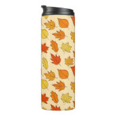 Leaf Concept Pattern. Leaf Herfst and Autumn Symbo Thermosbeker (Geroteerd rechts)