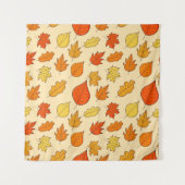 Leaf Concept Pattern. Leaf Herfst and Autumn Symbo Wandkleed (Voorkant (horizontaal))