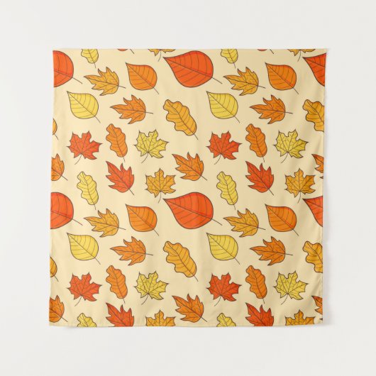 Leaf Concept Pattern. Leaf Herfst and Autumn Symbo Wandkleed (Voorkant)