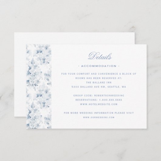 Leaf Crest w / Bow Details Bedankkaart (Voorkant / Achterkant)