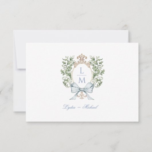 Leaf Crest w/Bow QR-code (Achterkant)