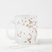 Leaf Design Frosted Glass Mok (Links)