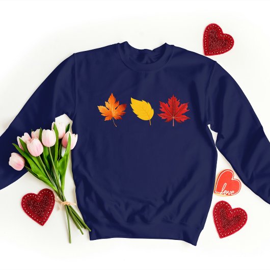 Leaf Design Gedrukt Vrouwen Sweatshirt