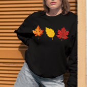 Leaf Design Gedrukt Vrouwen Sweatshirt