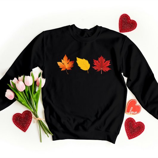 Leaf Design Gedrukt Vrouwen Sweatshirt