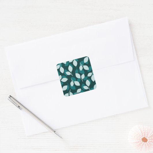Leaf design print sticker (Envelop)