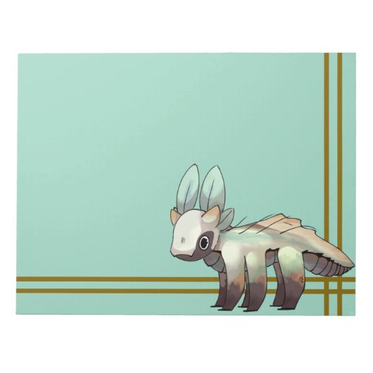 Leaf Dragon pixel art Notitieblok (Voorkant)