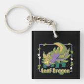 Leaf Dragon, pixel art Sleutelhanger (voorkant)