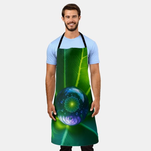 Leaf Droplet Apron Schort (Gedragen)