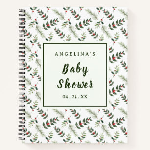Leaf en Cherry Baby shower geschenklijst Notitiebo Notitieboek