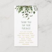 Leaf en planten nemen Kaart in voor bestellingen v (Voorkant)