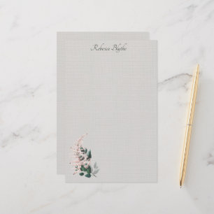Leaf en Plume Elegant Botanische Stationery Briefpapier