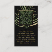 Leaf en QR Code insert voor bestellingen van klant Informatiekaartje (Voorkant)