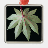 Leaf en Stem Metalen Ornament (Voorkant)