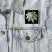 Leaf en Stem Vierkante Button 5,1 Cm (In situ)