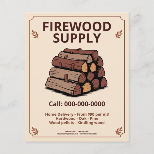 Leaf & Firewood Supply Flyer (Voorkant)