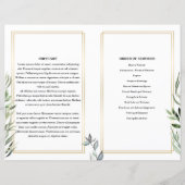 Leaf Funeral Program sjabloon (Achterkant)