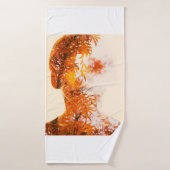 Leaf Girl 11 Badhanddoek (Badhanddoek)