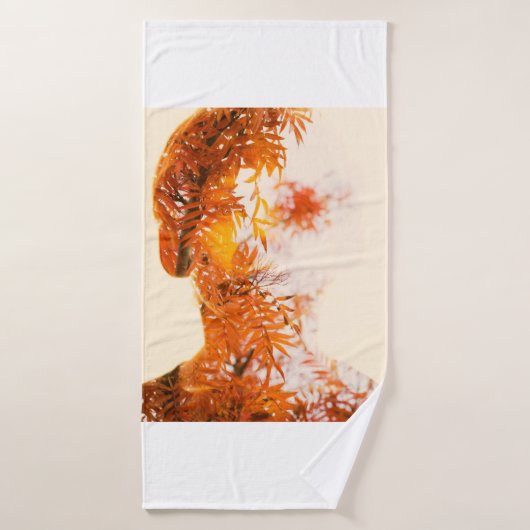 Leaf Girl 11 Badhanddoek (Badhanddoek)