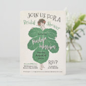  Leaf Girl Vrijgezellenfeest Kaart (Staand voorkant)