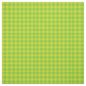 Leaf Green and Yellow Check Gingham Pattern Stof (Swatch)