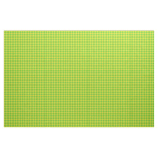 Leaf Green and Yellow Check Gingham Pattern Stof (Fat Quarter)